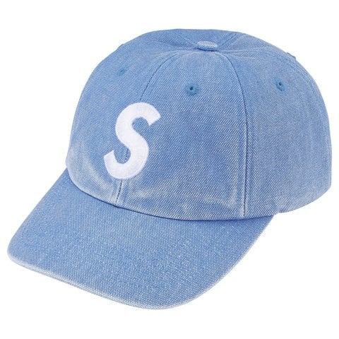 Supreme Pigment Coated S Logo 6-Panel - Light Blue