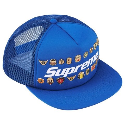 帽子 Supreme - Authorized Mesh Back 5-Panel Supreme Authorized Mesh Back 5-Panel Navy Blue Trucker Hat Dealer