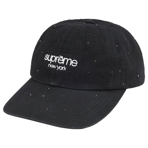 Sequin Denim Classic Logo 6-Panel - Supreme