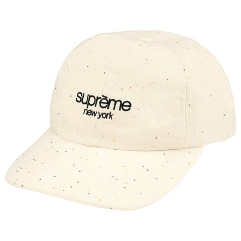 Sequin Denim Classic Logo 6-Panel - Supreme