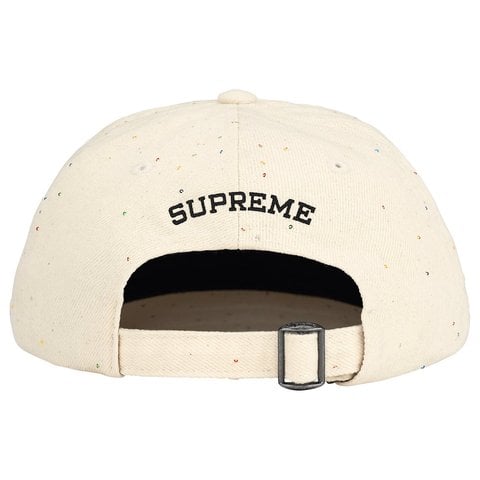 Sequin Denim Classic Logo 6-Panel - Supreme
