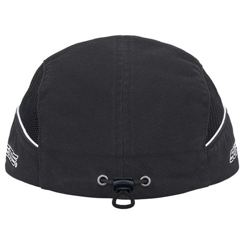 Supreme Side Mesh Piping Camp Cap - Black