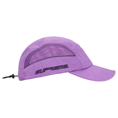 Supreme Side Mesh Piping Camp Cap - Light Purple