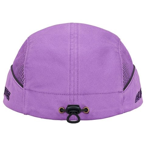 Supreme Side Mesh Piping Camp Cap - Light Purple