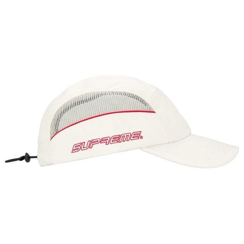 Supreme Side Mesh Piping Camp Cap - Stone