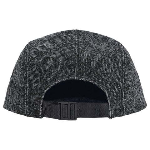 Stitched Old English Denim Camp Cap - Supreme