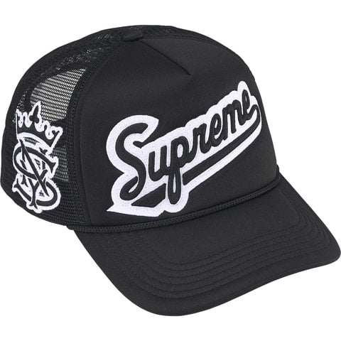 Supreme University Mesh Back 5-Panel タグ付 Supreme University Mesh Back 5-Panel Black - SS26 - US