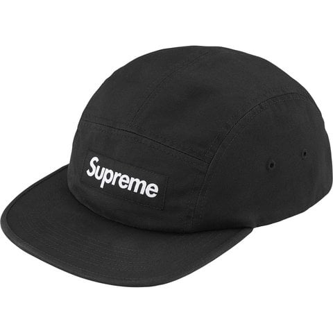 Washed Chino Twill Camp Cap 2026 ブラック Washed Chino Twill Camp Cap - spring/summer 2026 - Supreme