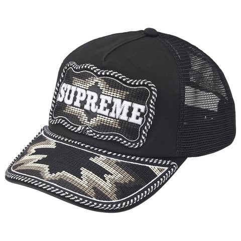Western Embroidered Mesh Back 5-Panel - Supreme
