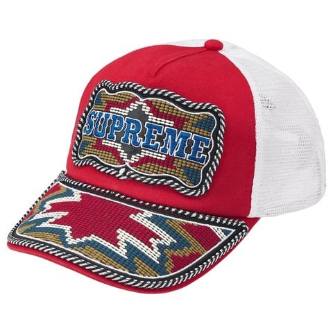 Western Embroidered Mesh Back 5-Panel - Supreme