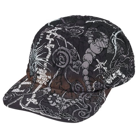 Supreme Wombat Embroidered Mesh Back 6-Panel - Black