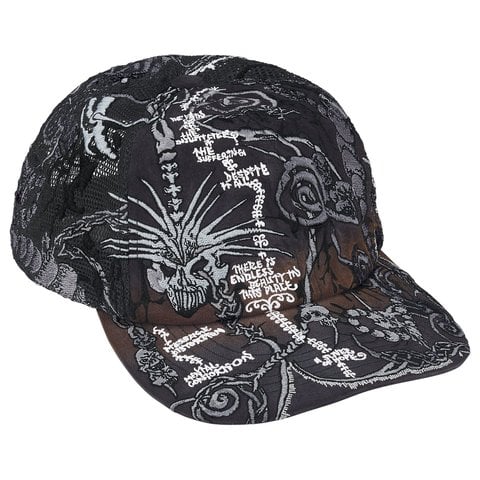 Supreme Wombat Embroidered Mesh Back 6-Panel - Black
