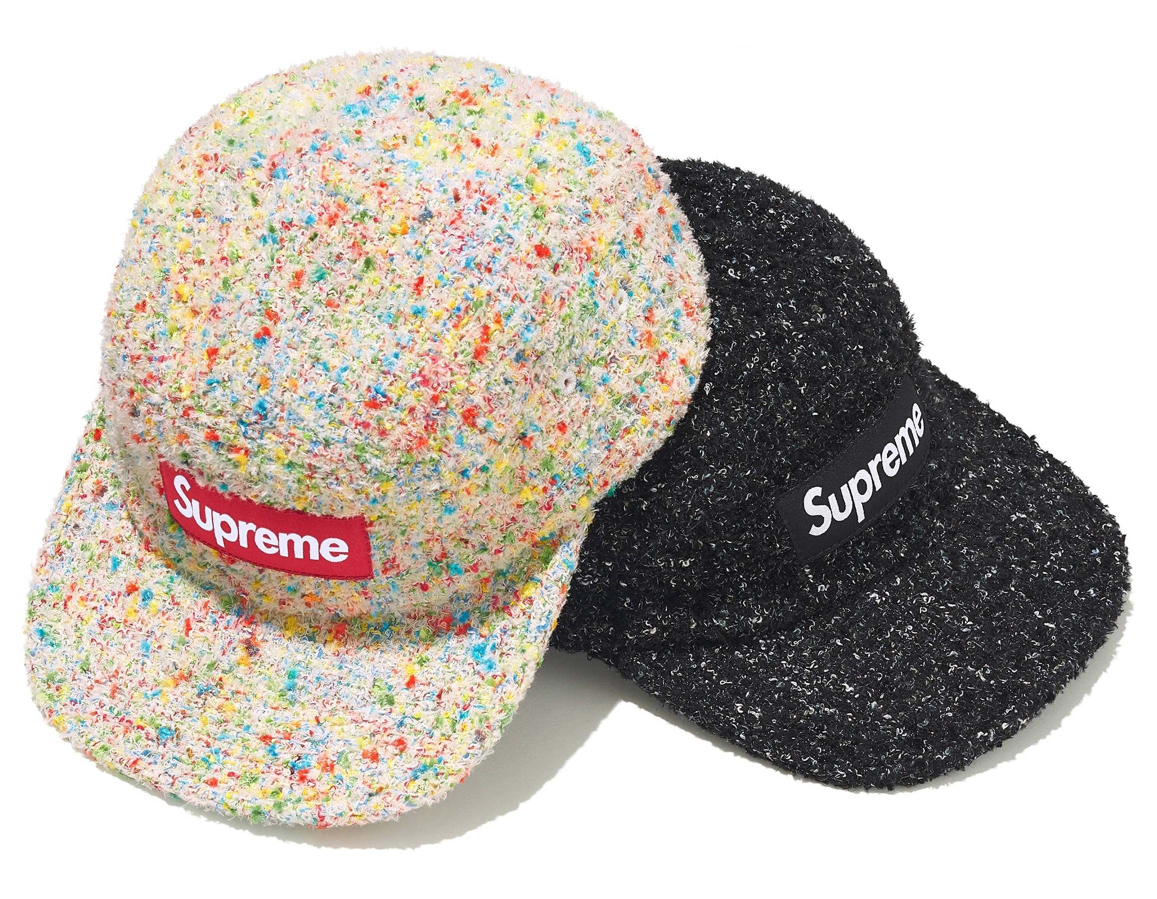Supreme Bouclé Camp Cap 黒 26SS Supreme - Boucle Camp Cap - UG.SHAFT