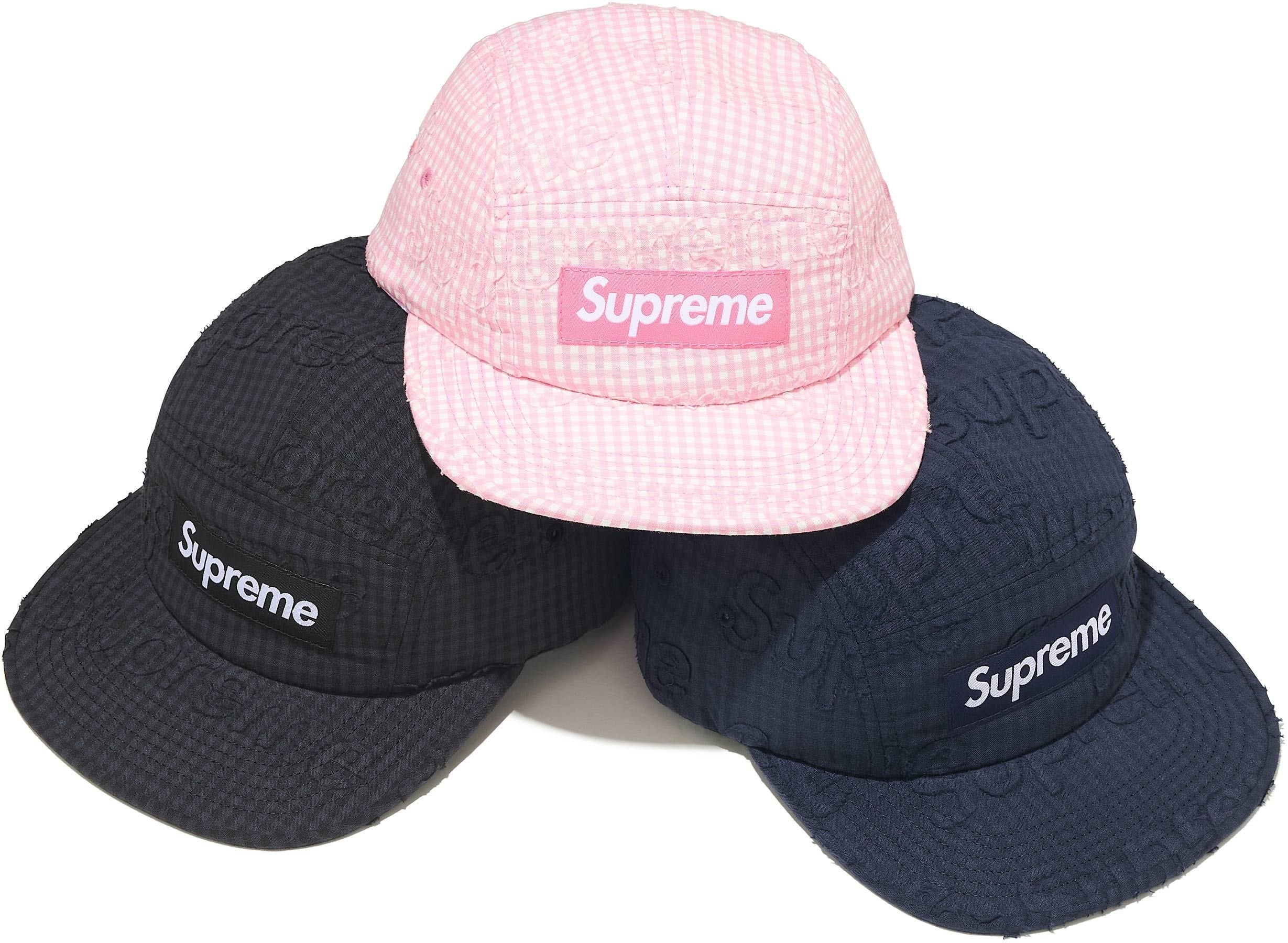 Monogram Gingham Camp Cap - spring/summer 2026 - Supreme
