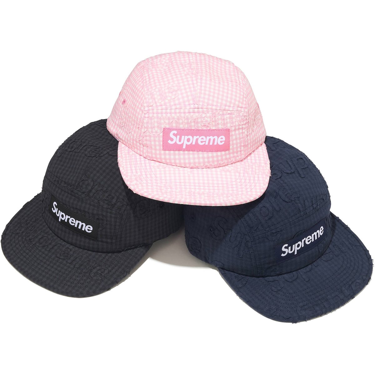 Monogram Gingham Camp Cap - spring/summer 2026 - Supreme