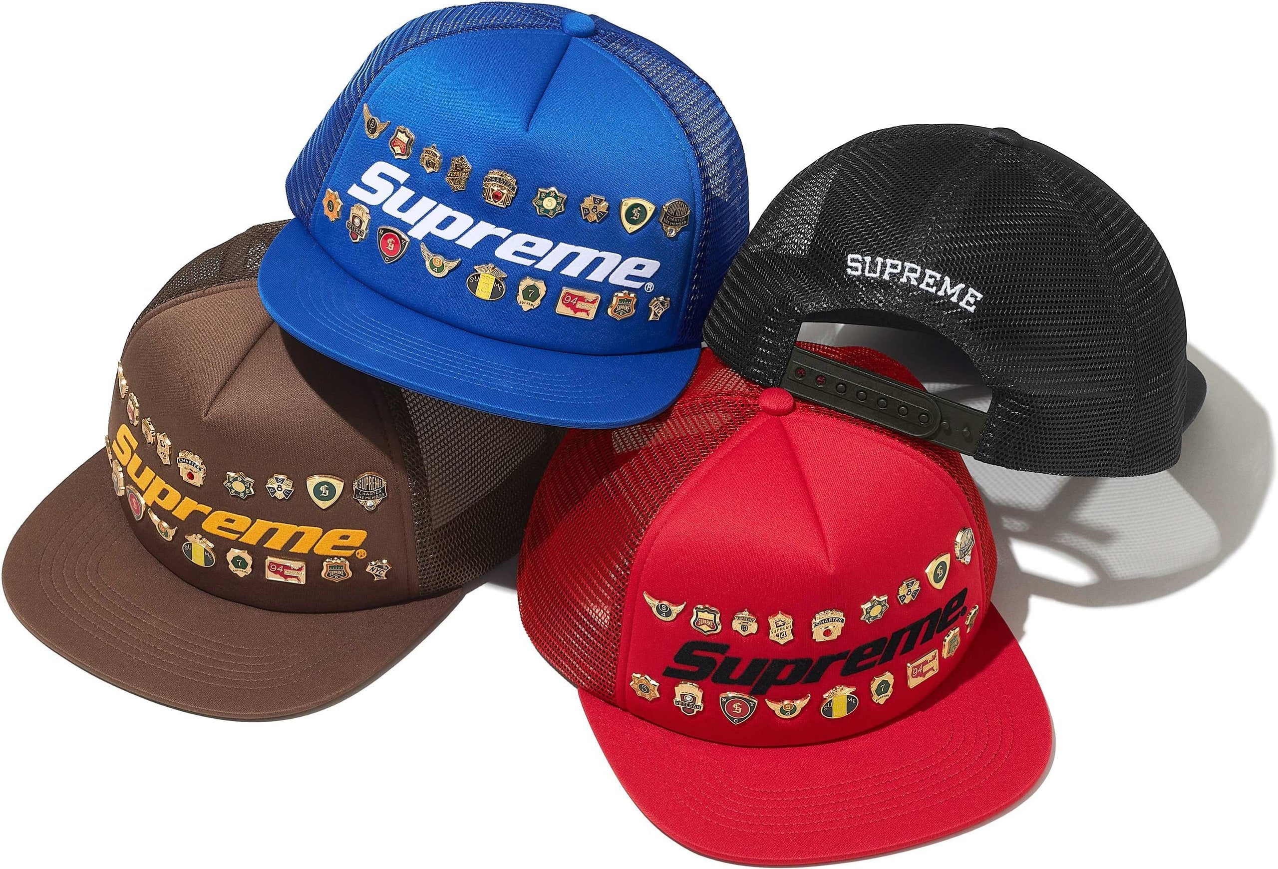 帽子 Supreme Pinup Mesh Back 5-Panel Red Supreme Pinup Mesh Back Red 5-Panel Hat – WyCo Vintage Broadway
