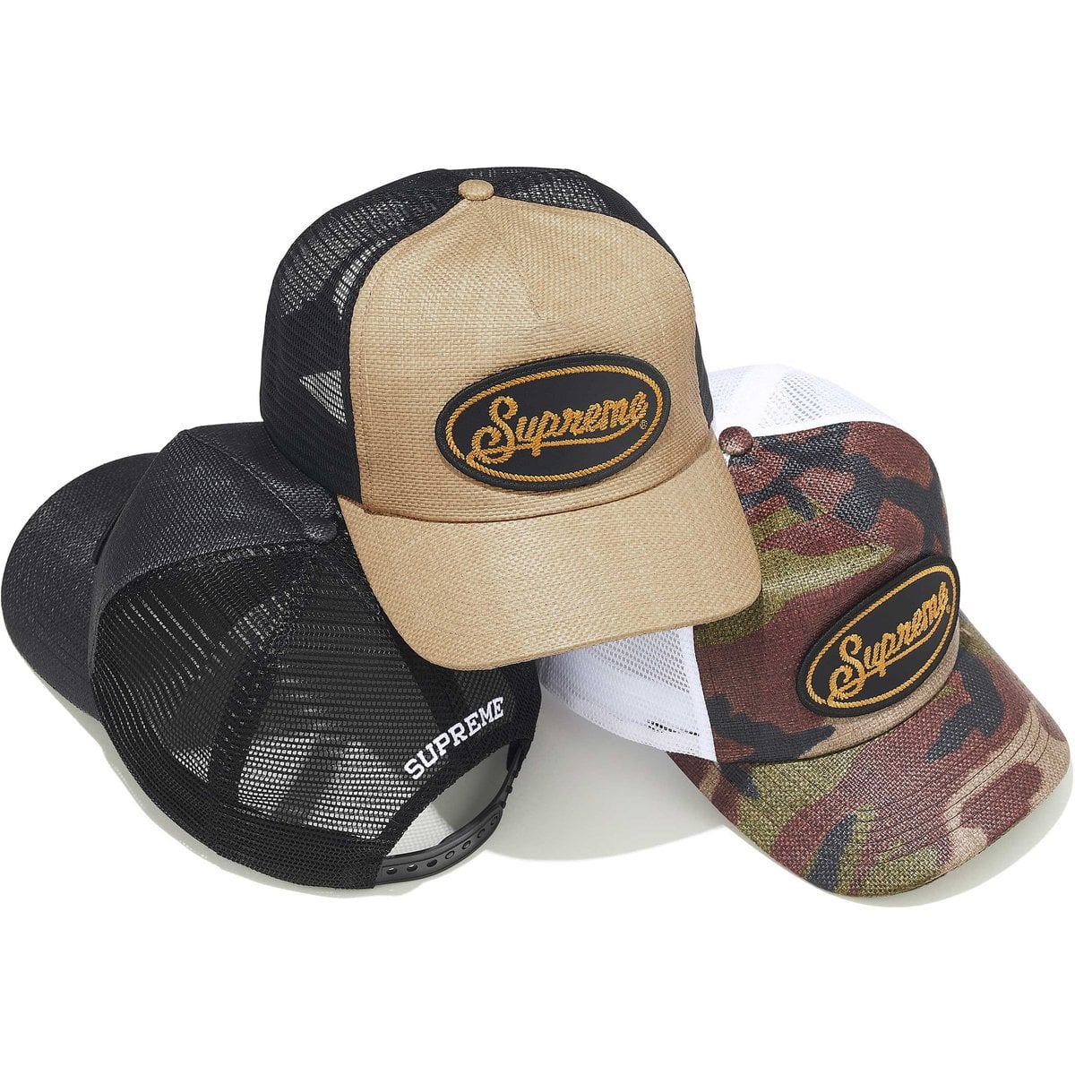 Raffia Mesh Back 5-Panel