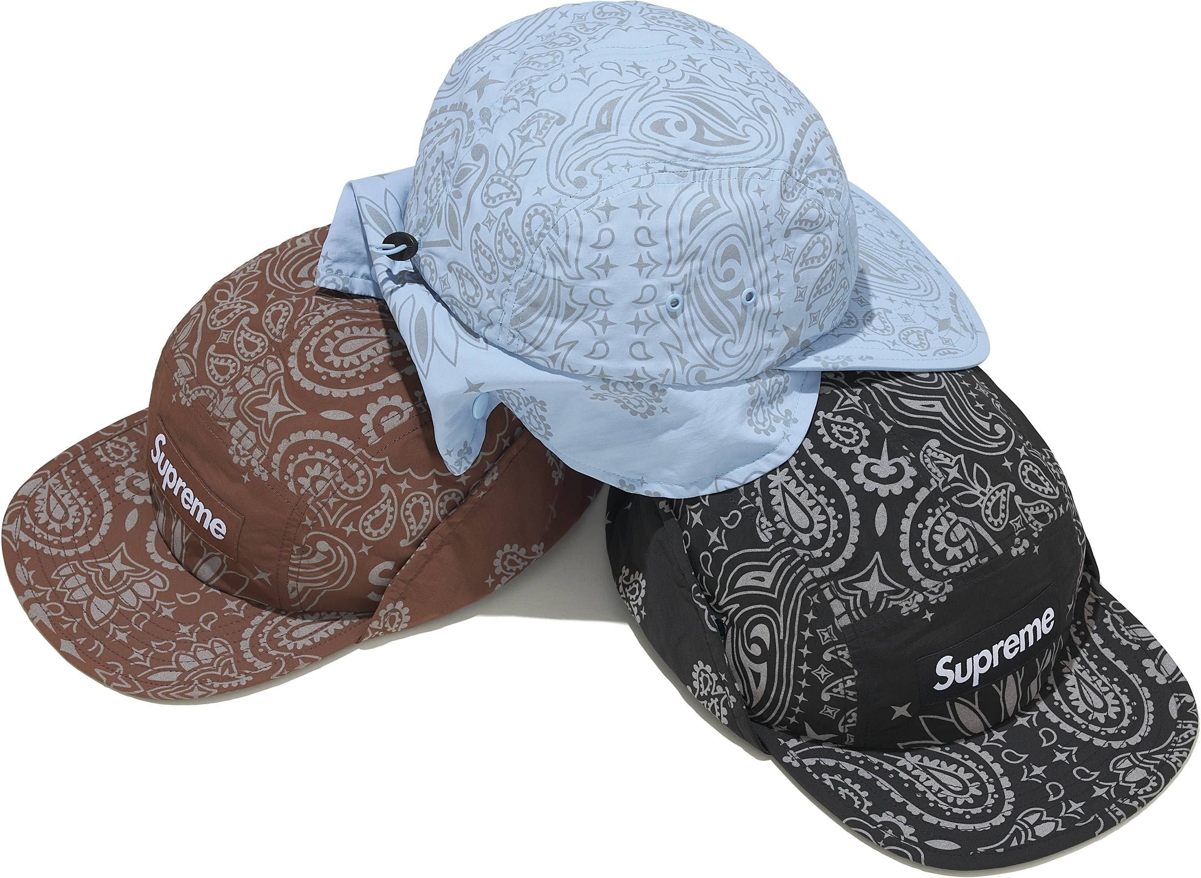 Reflective Bandana Sunshield Camp Cap - Supreme