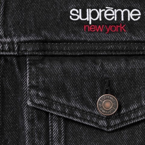 Supreme Denim Trucker Jacket - Black
