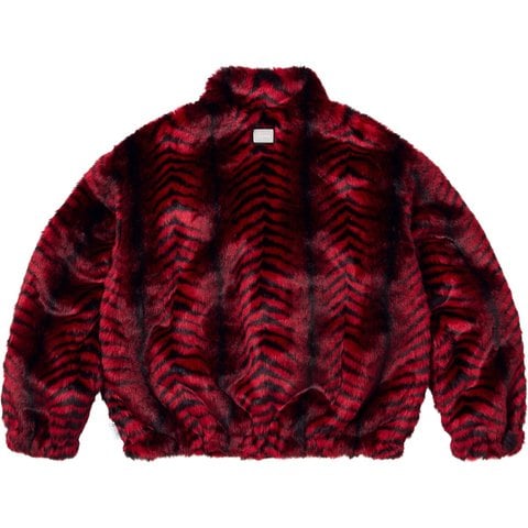 Supreme Faux Fur WINDSTOPPER® Bomber Jacket - Red