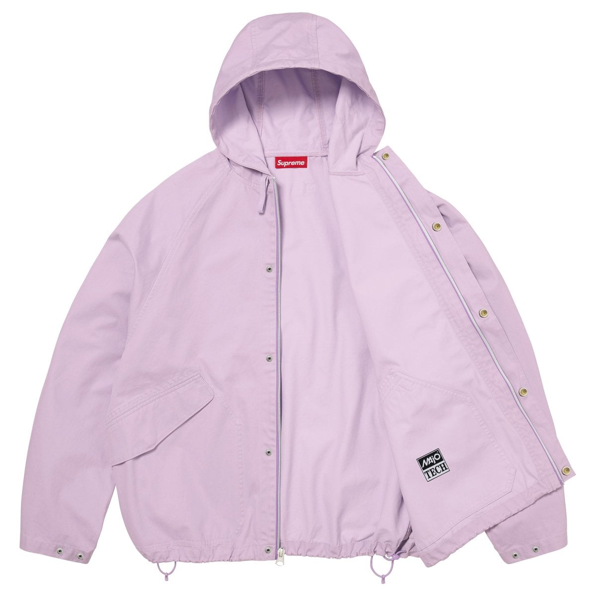 Hooded Raglan Jacket Lilac