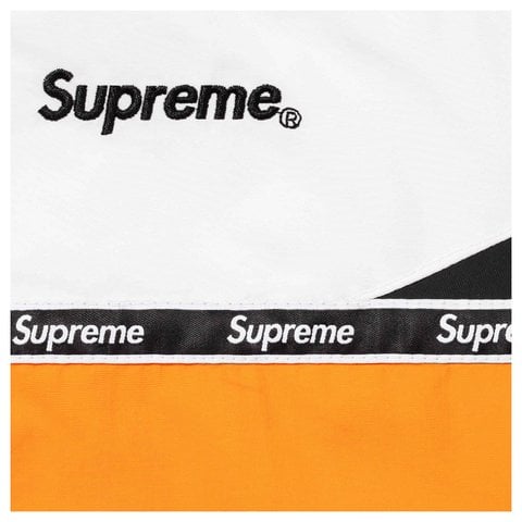 Supreme Logo Taping Track Jacket - Orange