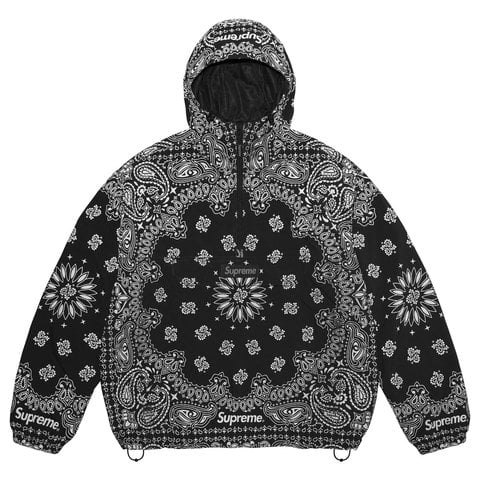 Supreme Reflective Bandana Anorak - Black