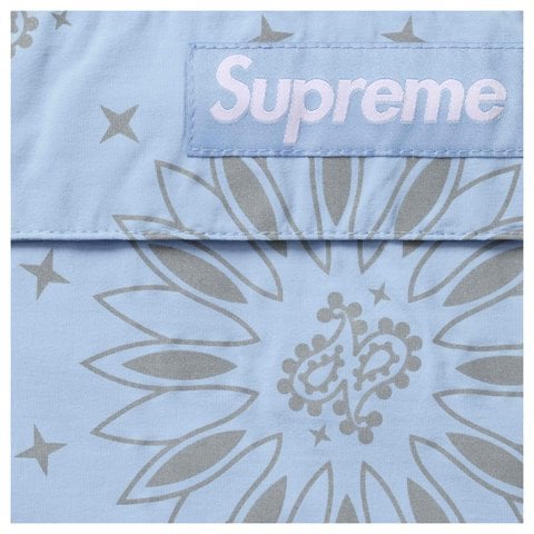 Supreme Reflective Bandana Anorak - Light Blue