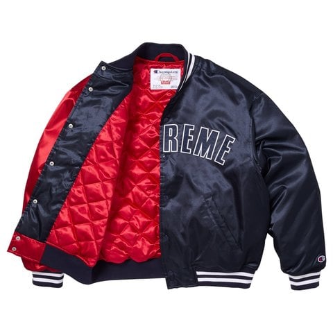 Supreme®/Champion® Satin Varsity Jacket - Supreme
