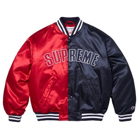 Supreme®/Champion® Satin Varsity Jacket - Supreme