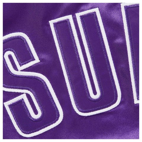 Supreme Supreme®/Champion® Satin Varsity Jacket - Purple