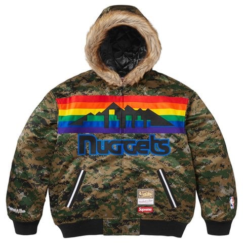 Supreme®/Mitchell & Ness® Teams Hooded Satin Varsity Jacket - Supreme Supreme®/Mitchell & Ness® Teams Hooded Satin Varsity Jacket - Supreme