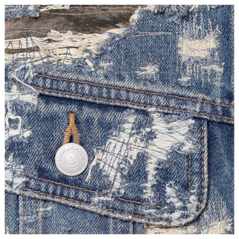へのへのへのもへーじ Supreme MM6 Denim Jacket Supreme®/MM6 Maison Margiela Distressed Selvedge Denim Trucker