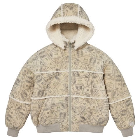 Supreme Supreme®/MM6 Maison Margiela Hooded Shearling Bomber Jacket - Money