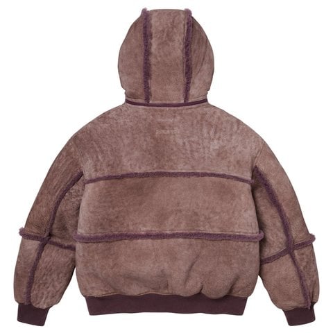 Supreme Supreme®/MM6 Maison Margiela Hooded Shearling Bomber Jacket - Purple