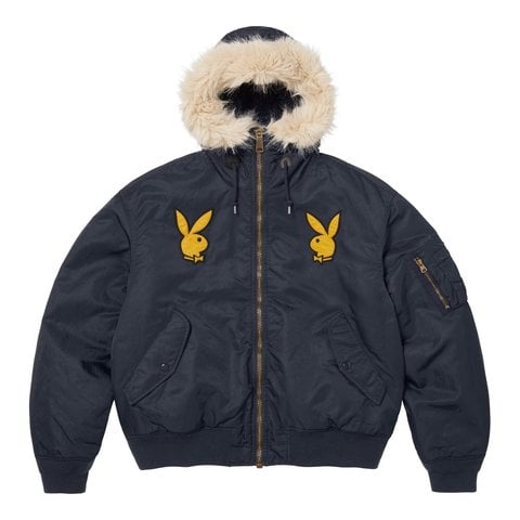 supreme プレイボーイ　パーカー　ブラックM Supreme®/Playboy® Hooded MA-1 - spring/summer 2026 - Supreme