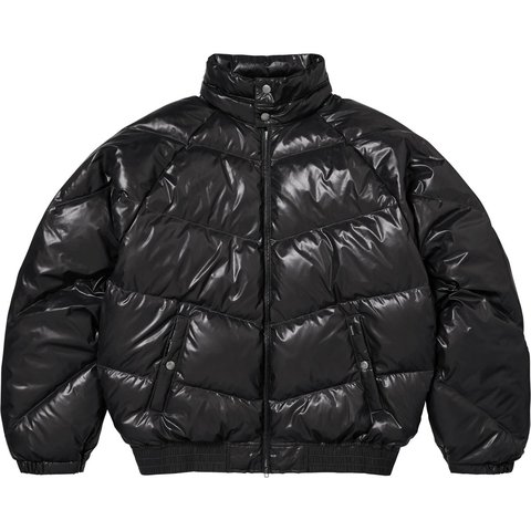 Supreme Supreme®/Schott® Glossy Lightweight Down Puffer Jacket - Black