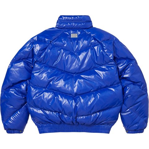 Supreme Supreme®/Schott® Glossy Lightweight Down Puffer Jacket - Royal