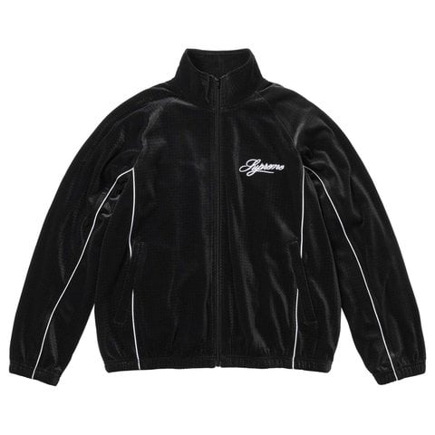 ジャケット・アウター sugarSupreme Velour Track Jacket S Velour Mesh Track Jacket - spring/summer 2026 - Supreme