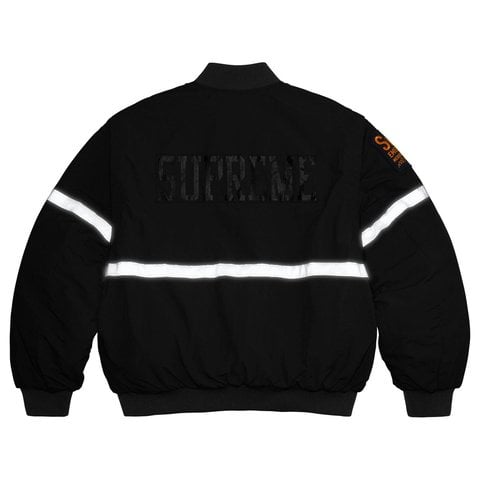 Zip-Off Sleeve Reflective Stripe Jacket - Supreme