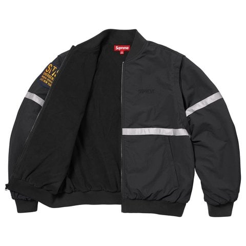 Zip-Off Sleeve Reflective Stripe Jacket - Supreme