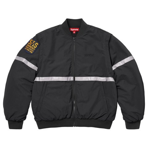 Zip-Off Sleeve Reflective Stripe Jacket - Supreme