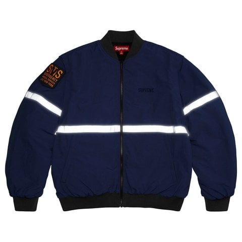 Zip-Off Sleeve Reflective Stripe Jacket - Supreme