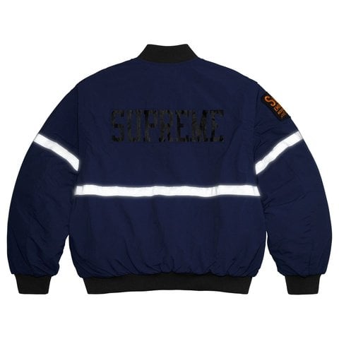 Zip-Off Sleeve Reflective Stripe Jacket - Supreme