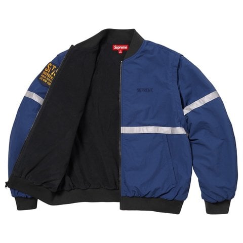 Zip-Off Sleeve Reflective Stripe Jacket - Supreme
