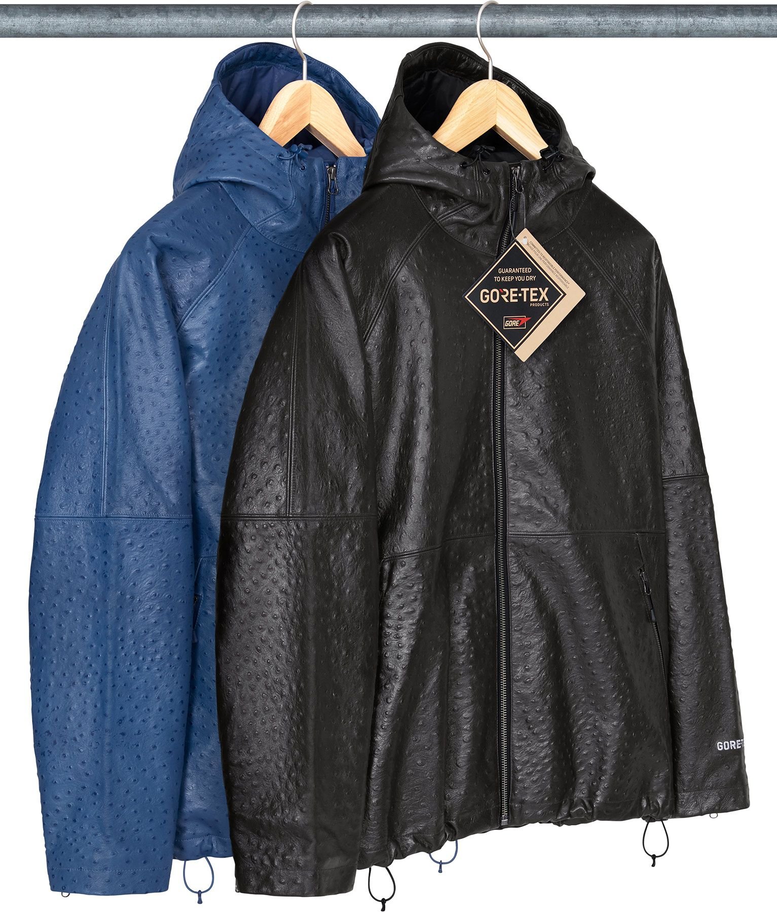 GORE-TEX Ostrich Embossed Leather Jacket - Supreme