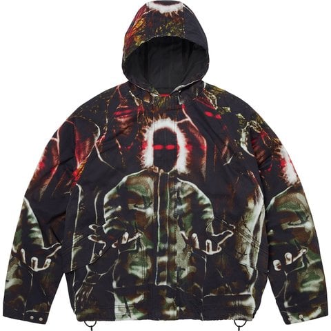 Supreme Hooded Raglan Jacket - Art Dealer Camo