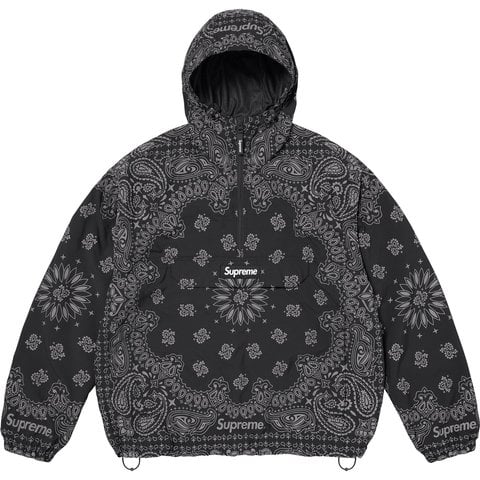 Supreme Reflective Bandana Anorak - Black