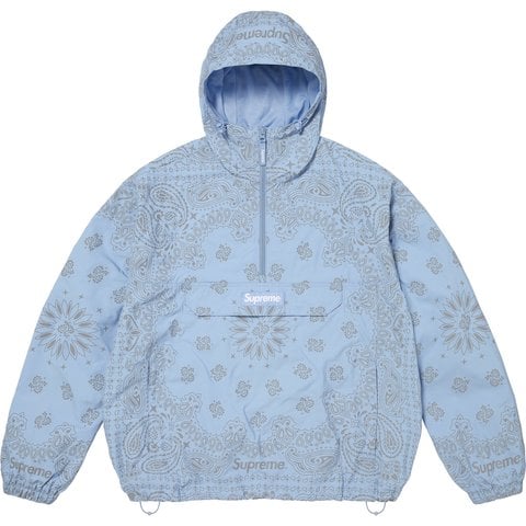 Supreme Reflective Bandana Anorak - Light Blue