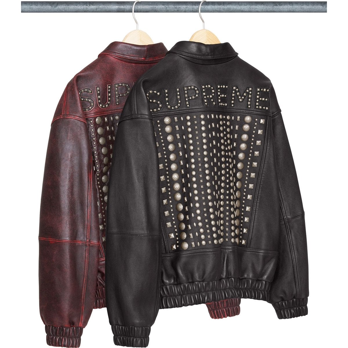 Multi Studded Leather Jacket